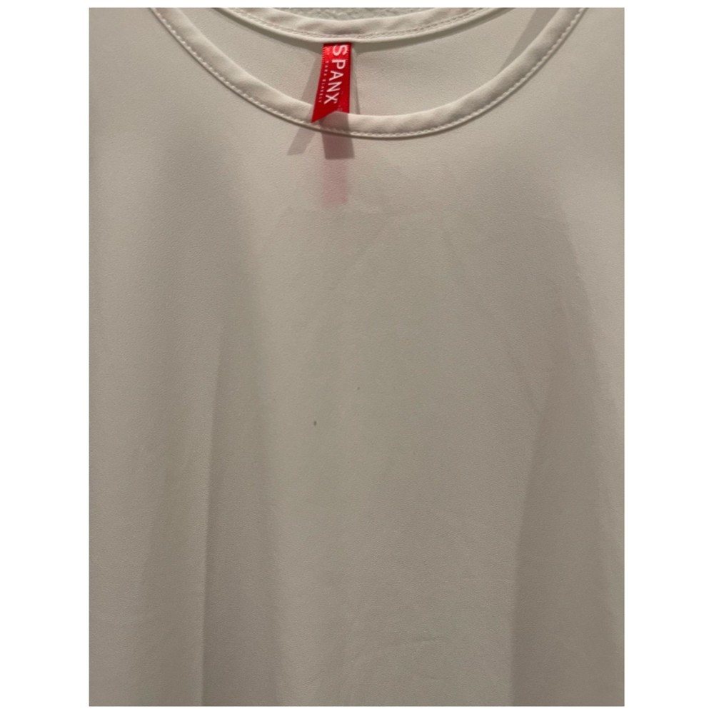 SPANX Antique White Round Neck Sleeveless Top - Picture 4 of 5